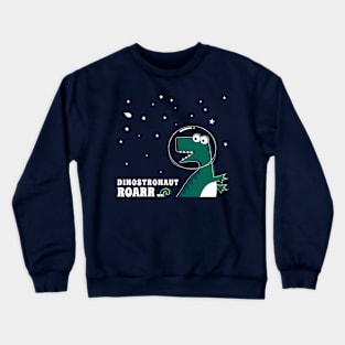 Cute Astronaut dinosaur. Crewneck Sweatshirt